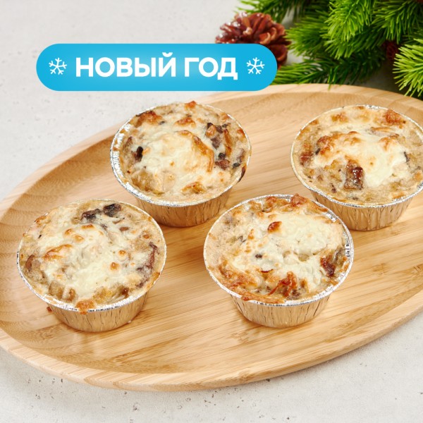 Жюльен с курицей и грибами на четверых Жюльен с курицей и грибами на четверых