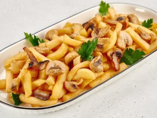 Картофель жареный с грибами на четверых Картофель жареный с грибами на четверых