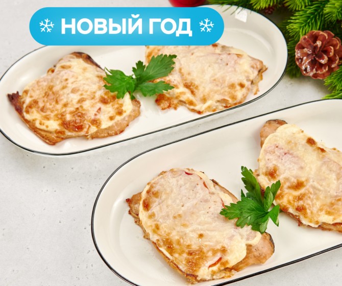 Филе горбуши запеченное под сыром на четверых